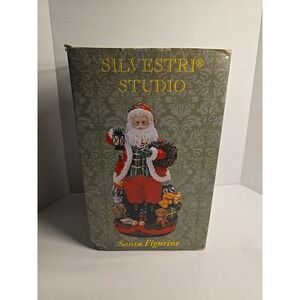 Silvestri Studio Musical Santa Figurine With Lantern Item #44142928CS